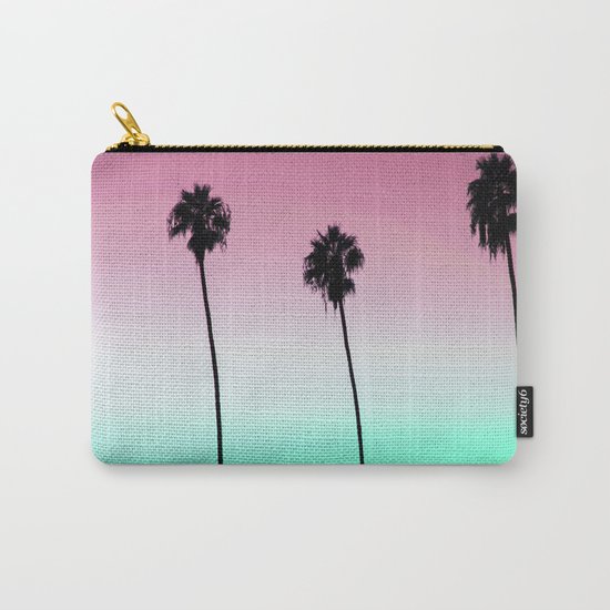 Pastel Palm trees Carry-All Pouch