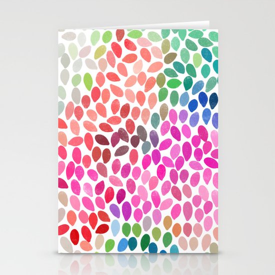 rain 5 sq Stationery Cards