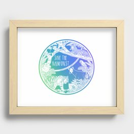 Save the Rainforest! Recessed Framed Print