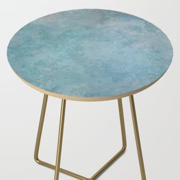 Blue watercolor marble stone Side Table