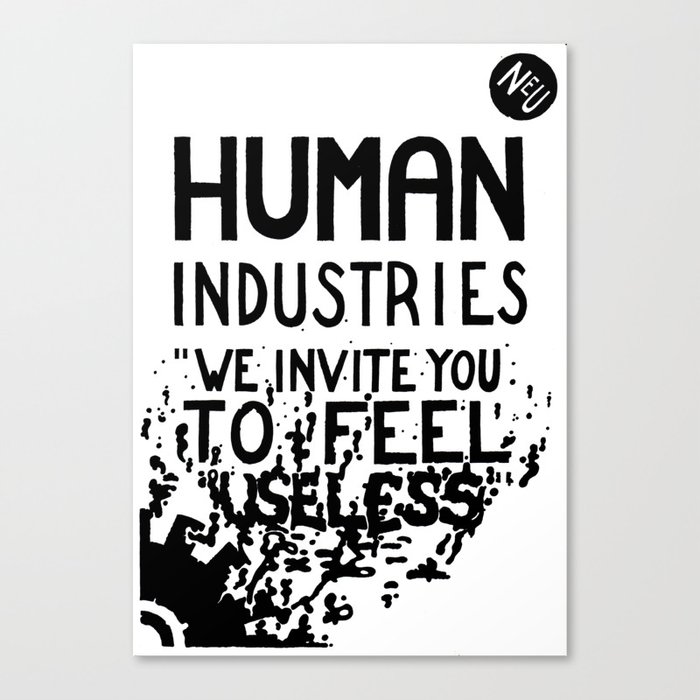 WHITEOUT: Human Industries ( HUM- 019) Canvas Print