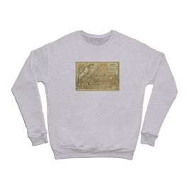 Vintage Denver Colorado Map (1904) Crewneck Sweatshirt