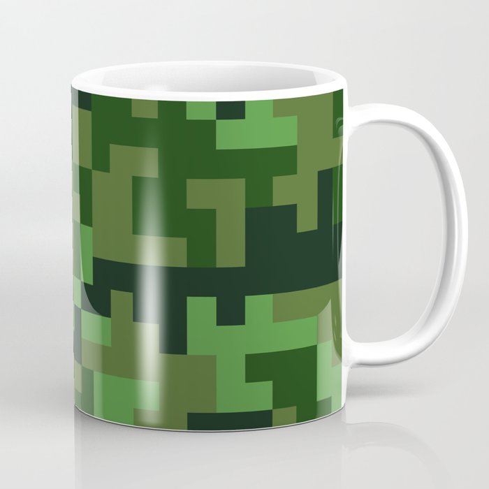 Green Jungle Army Camo pattern Coffee Mug