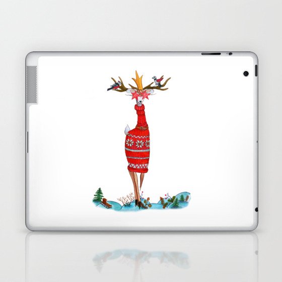 Fashion Christmas Deer 8 Laptop & iPad Skin
