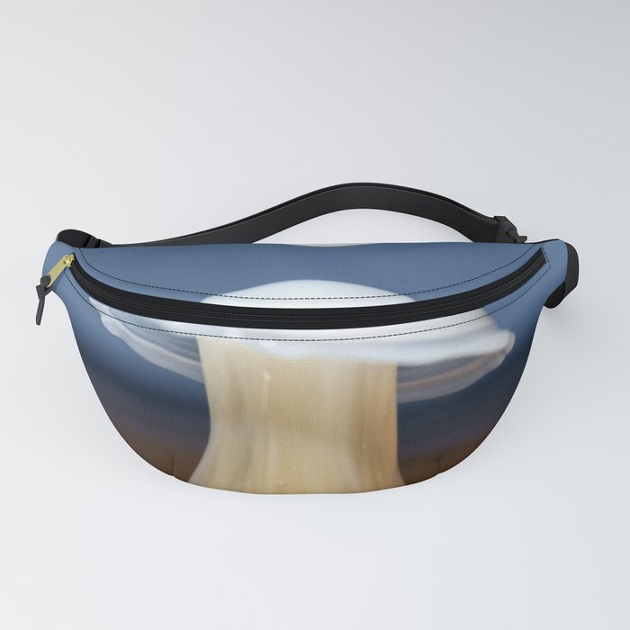 Drops of cream in coffee Fanny Pack