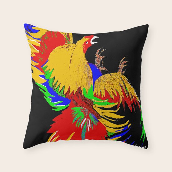 ROOSTER Throw Pillow