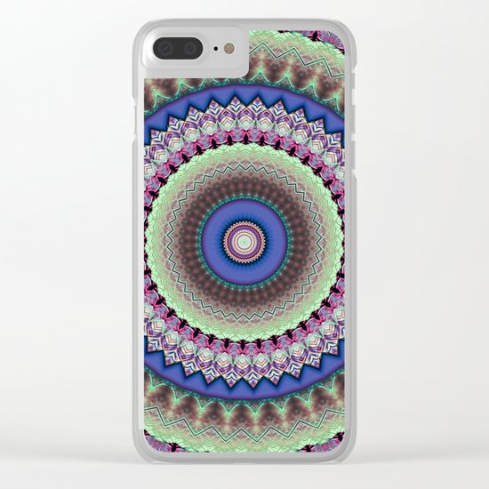 Girly Mandala Clear iPhone Case