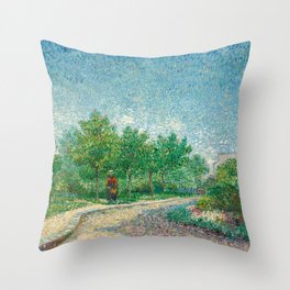 Square Saint-Pierre, 1887 by Vincent van Gogh Throw Pillow