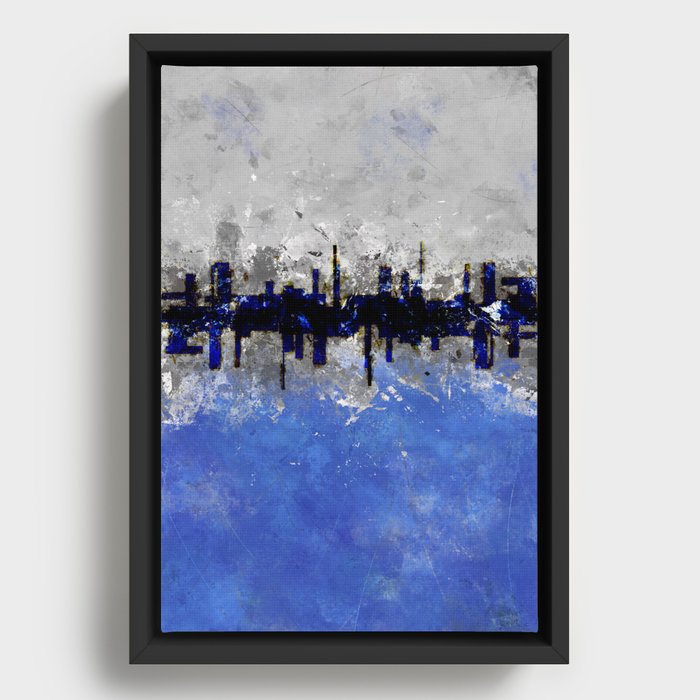 Abstract #8 Framed Canvas
