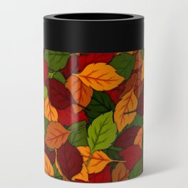 Autumn Leaves Pattern Can Cooler