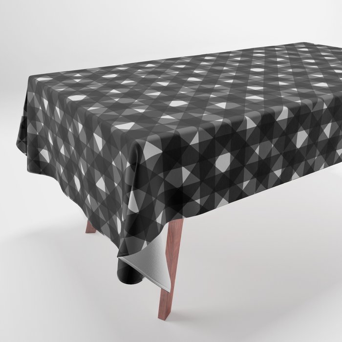 Weave pattern black Tablecloth