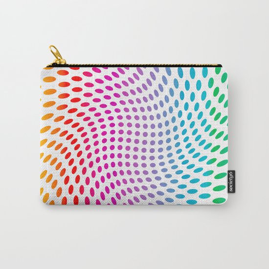 Approaching and receding shapes in CMYK - Optical game 17 Carry-All Pouch
