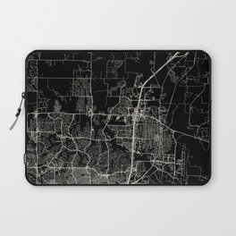 McKinney - Black and White City Map Laptop Sleeve