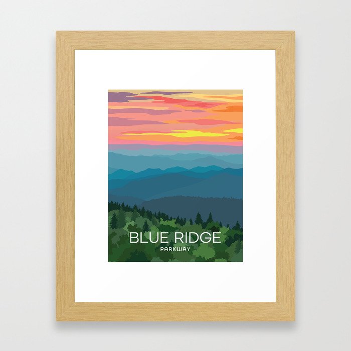 Blue Ridge Parkway Framed Art Print