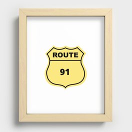 US Route 91 Recessed Framed Print