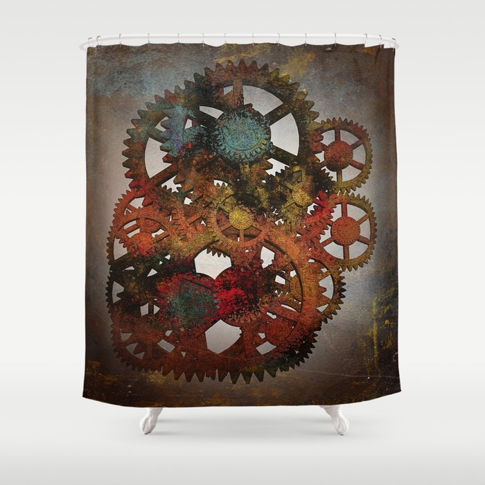 Rust Shower Curtain By Boborsillo Society6 Rust Shower Curtain
