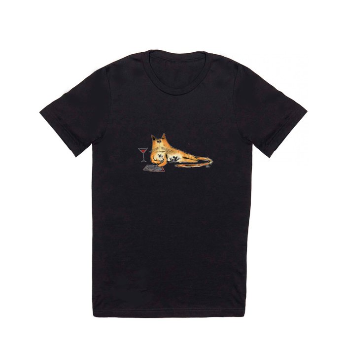 The Cat Relaxes T Shirt