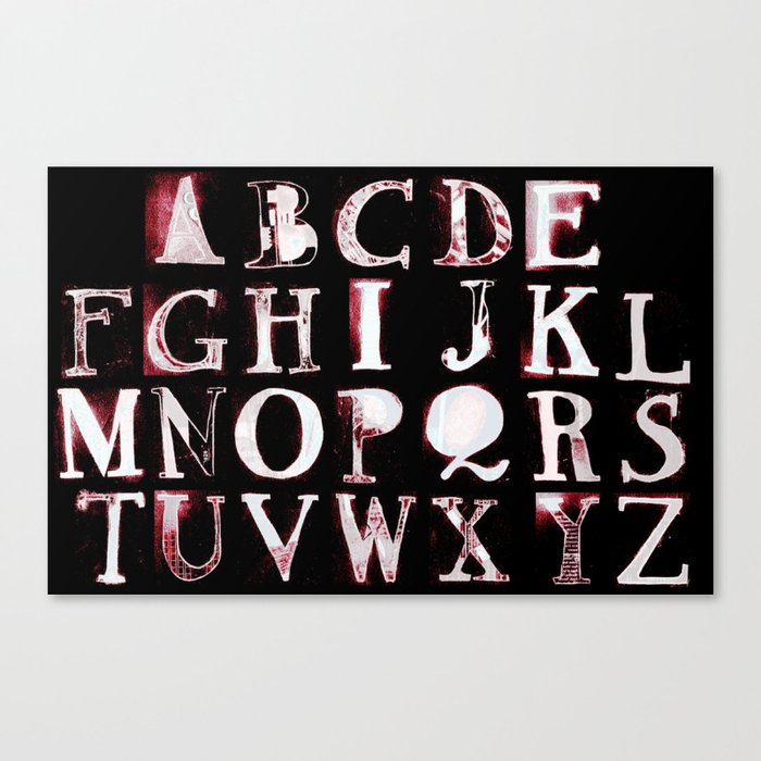 Alphabet 2 Canvas Print
