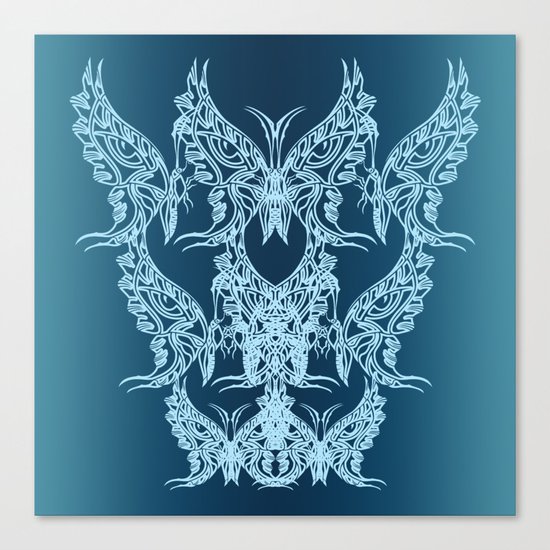 Indian Butterfly Enblem Canvas Print