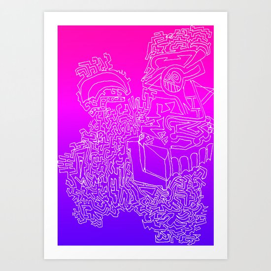 A Mazed Art Print