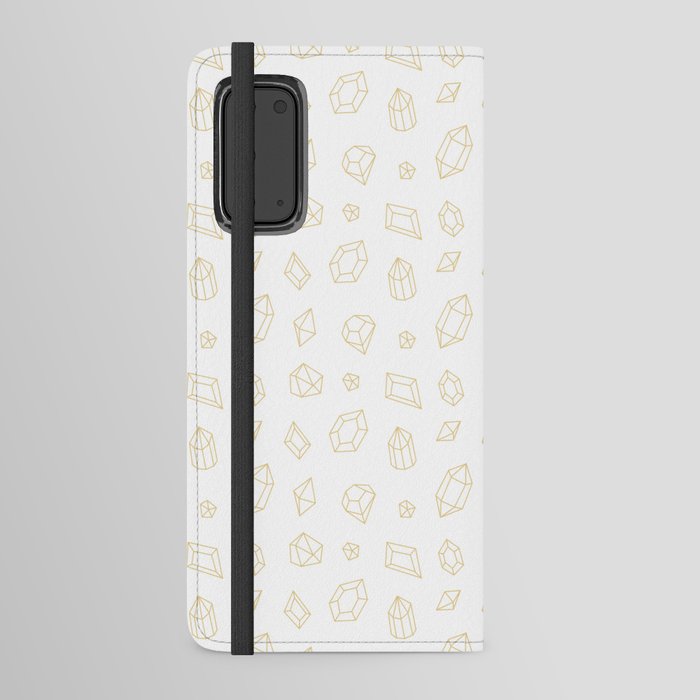 Tan Gems Pattern Android Wallet Case