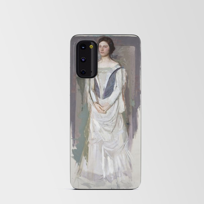 Beautiful woman in white - Abbott Anderson Thayer Android Card Case