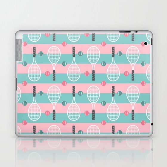 Colorful seamless tennis pattern Laptop & iPad Skin
