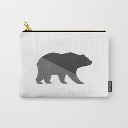 Cotton Gray Bear Carry-All Pouch | Pop Art, Warm, Pattern, Icon, Bear, Nature, Vector, Cartoon, Illustration, Graphicdesign 