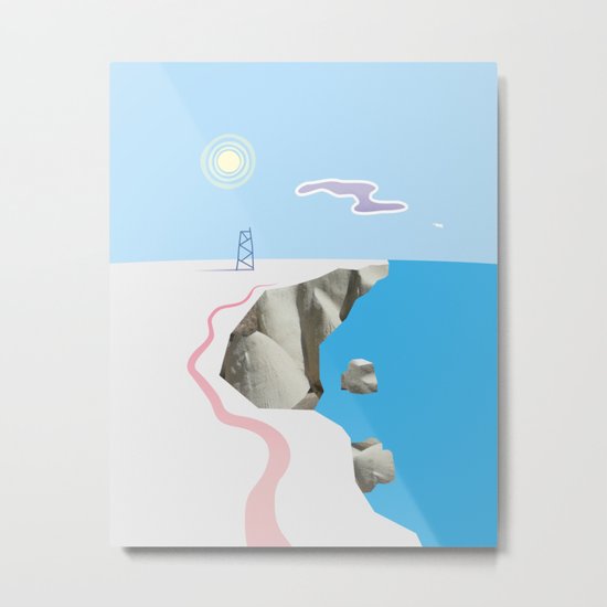 White Silence Metal Print