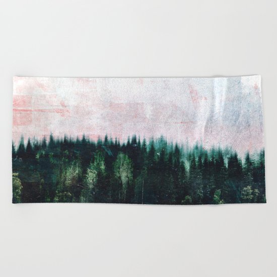 Deep dark forests Beach Towel