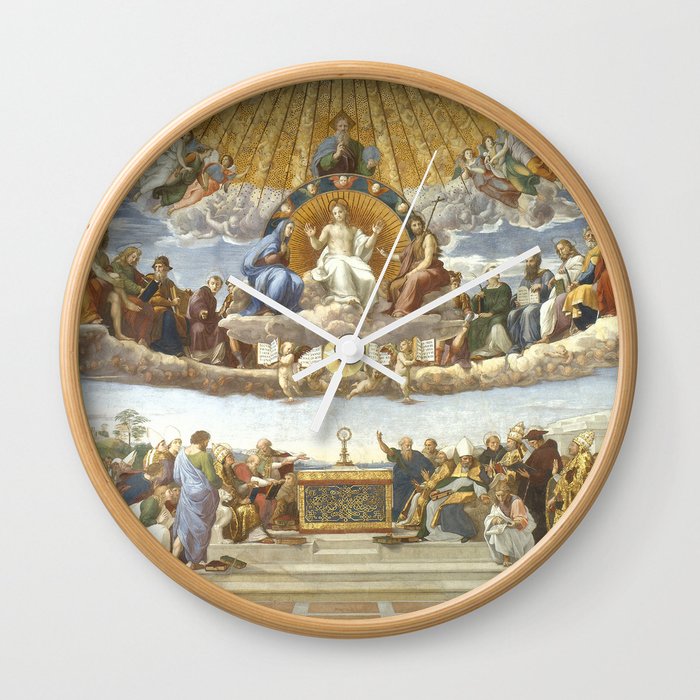 Disputation of the Holy Sacrament (La Dispute del Sacramento) Wall Clock