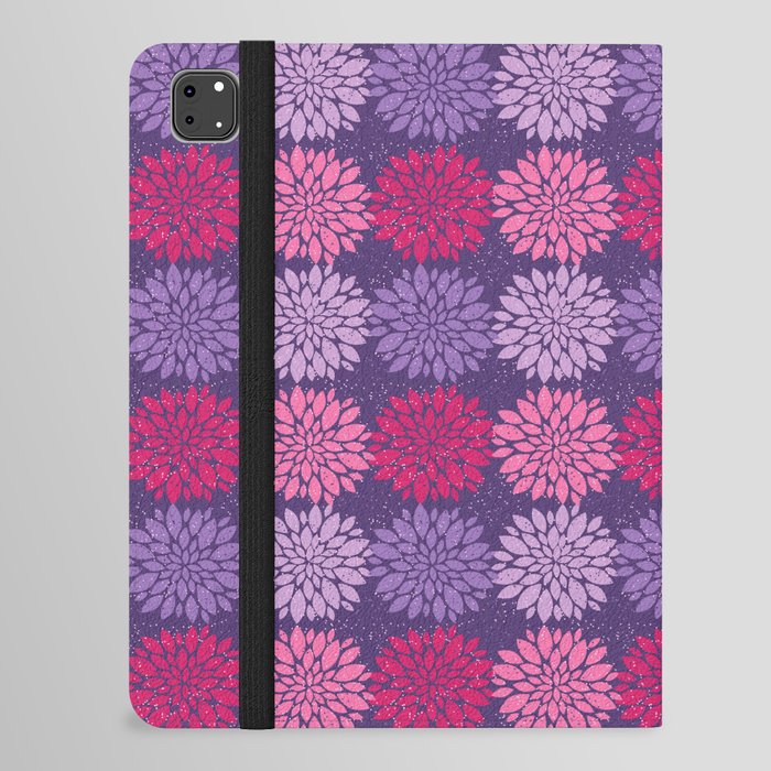 purple and pink sea anemone nautical medallion iPad Folio Case
