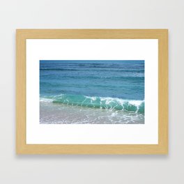 Turquoise Wave - Photographic print Framed Art Print