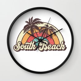 South Beach beach city Wall Clock