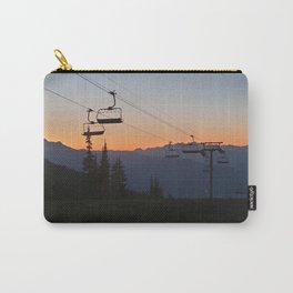 Good night chairlifts Carry-All Pouch | Sunset, Scenery, Skiing, Whistler Blackcomb, Photo, Chairlifts, Mountains, Canada, Landscape, Goodnight 