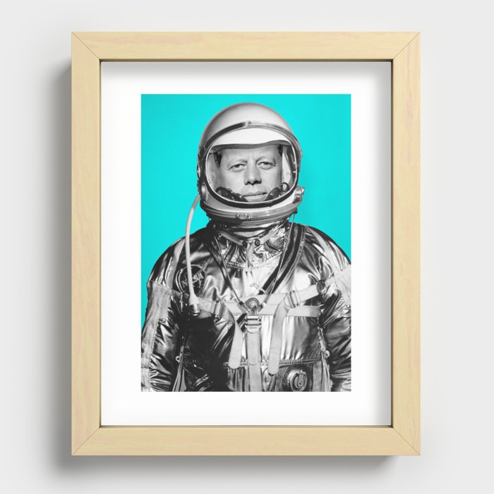 JFK ASTRONAUT (or "All Systems Are JFK") Recessed Framed Print