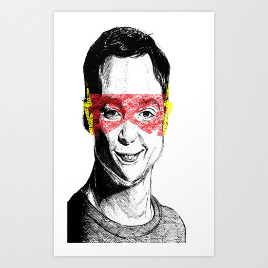 Sheldon Flash Art Print