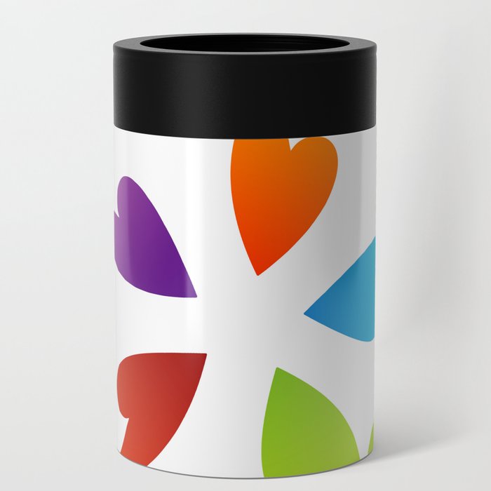 Abstract flora- colorful flower Can Cooler