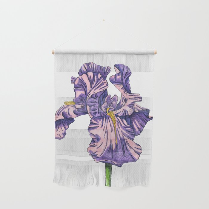 Color of my Iris Wall Hanging