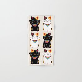 Lucky Cat Hand Bath Towels For Any Bathroom Decor Society6