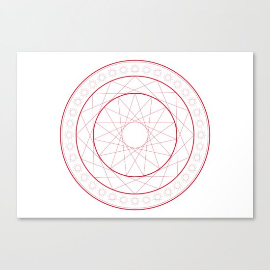 Anime Magic Circle 5 Canvas Print