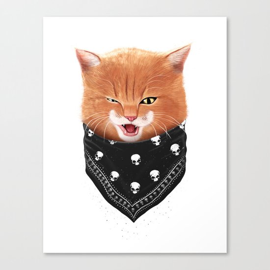 Cheeky cat Canvas Print