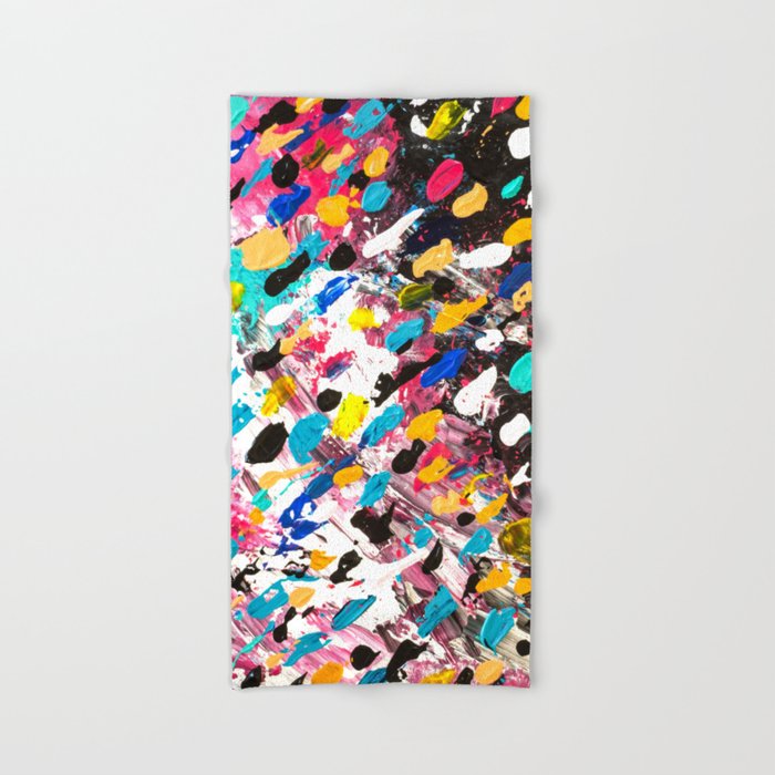 Abstract Bright Colorful Pink Purple Multicolor Rainbow Polka Dots