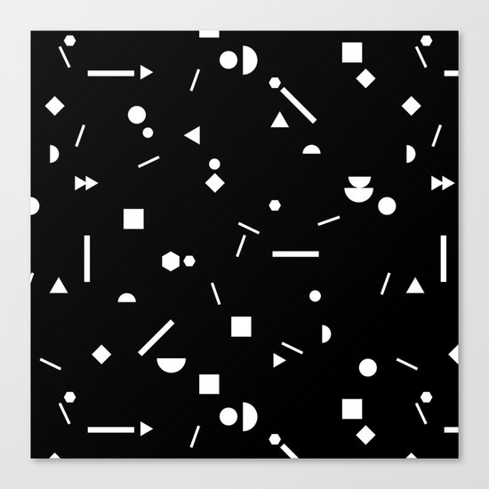 My Favorite Pattern 3 black Canvas Print
