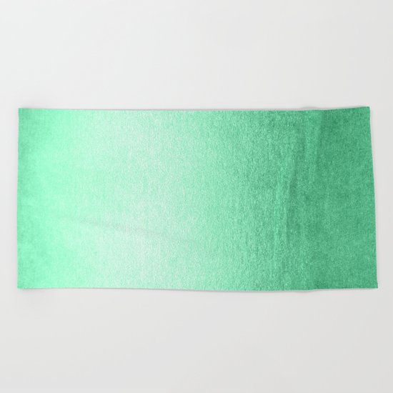 Mint Meringue Shimmer Beach Towel
