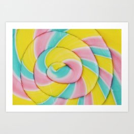 Rainbow Lollipop Art Print