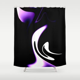 Purple Flame Ballet Shower Curtain