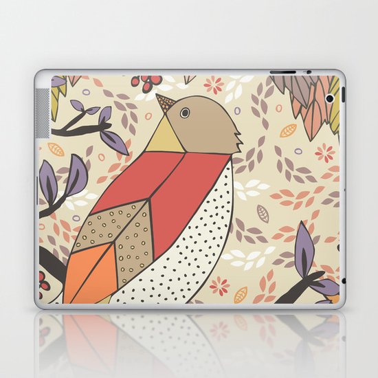 Singing Red Bird Laptop & iPad Skin