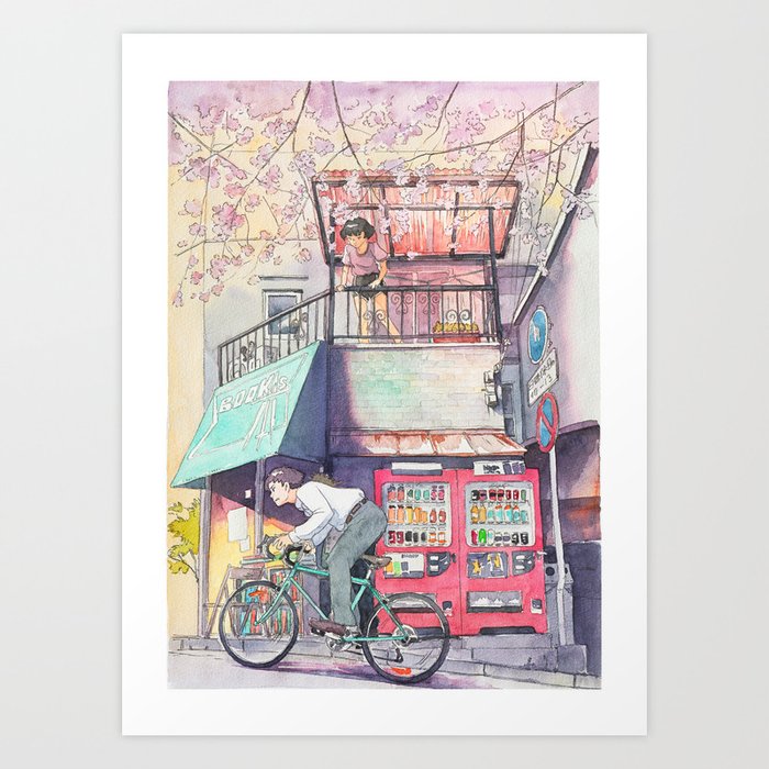 Bicycle Boy 02 Art Print