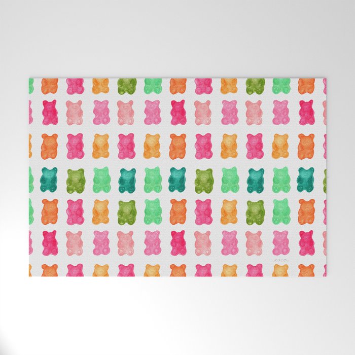 Gummy Bears Colorful Candy Welcome Mat